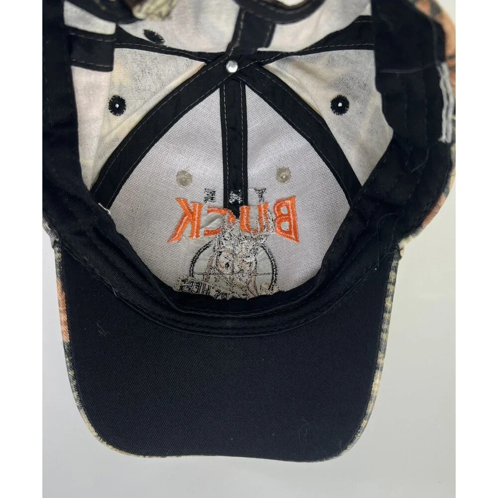 The Buck Drops Here Hunters Baseball Hat Ball Cap Camo Outdoors Man Embroidered